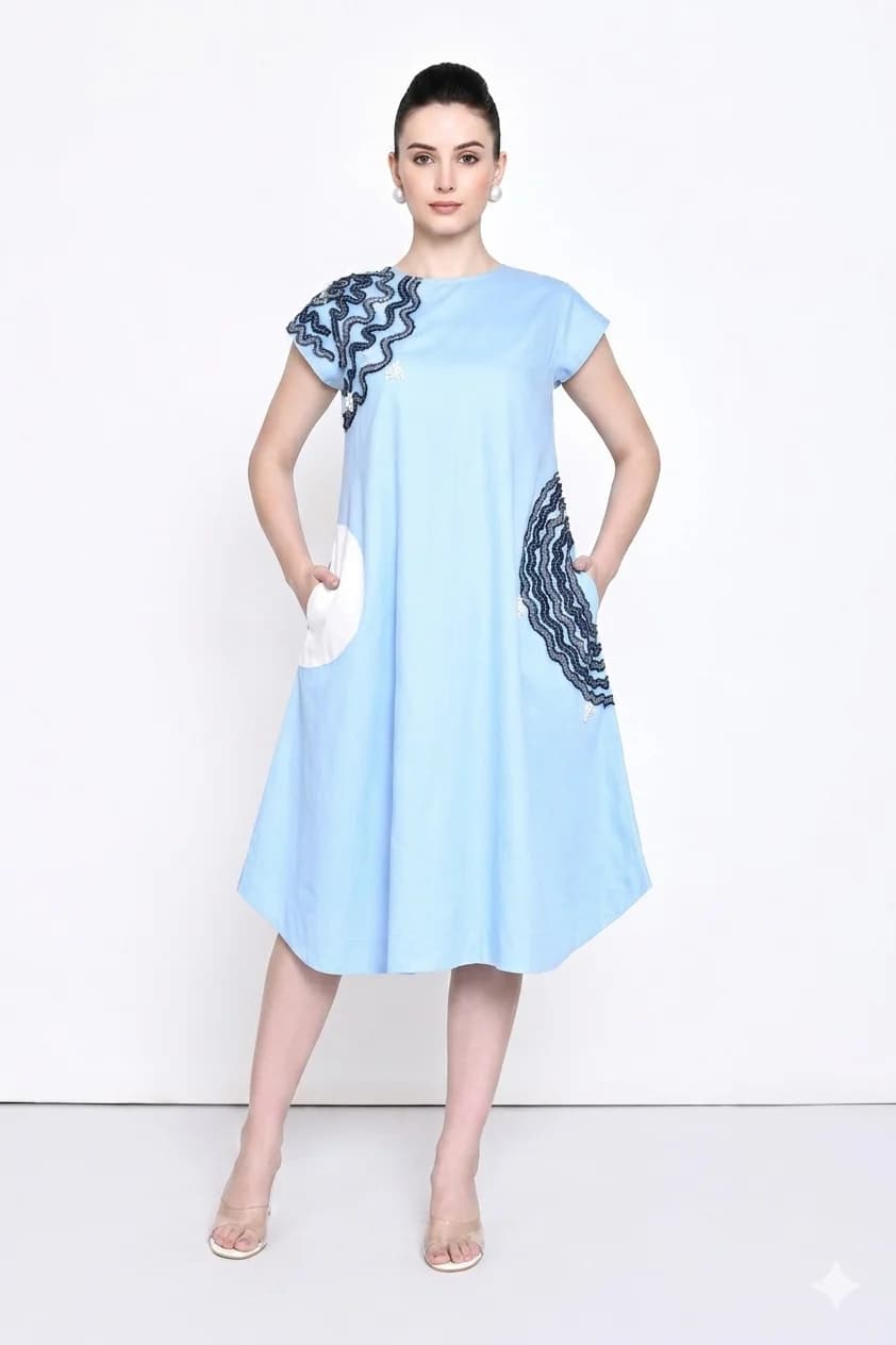 Blue dress